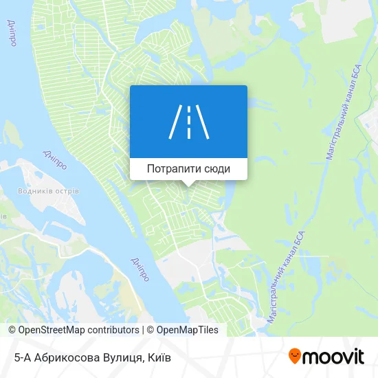 Карта 5-А Абрикосова Вулиця