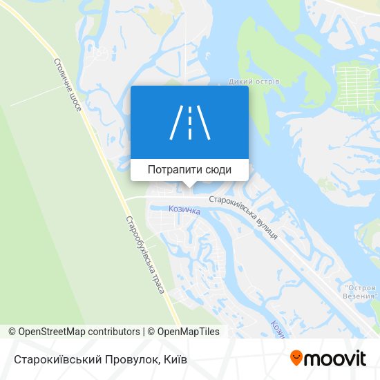 Карта Старокиївський Провулок