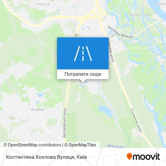 Карта Костянтина Хохлова Вулиця
