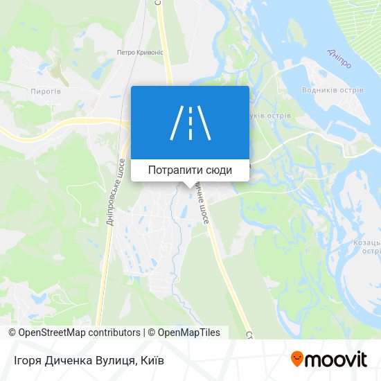 Карта Ігоря Диченка Вулиця