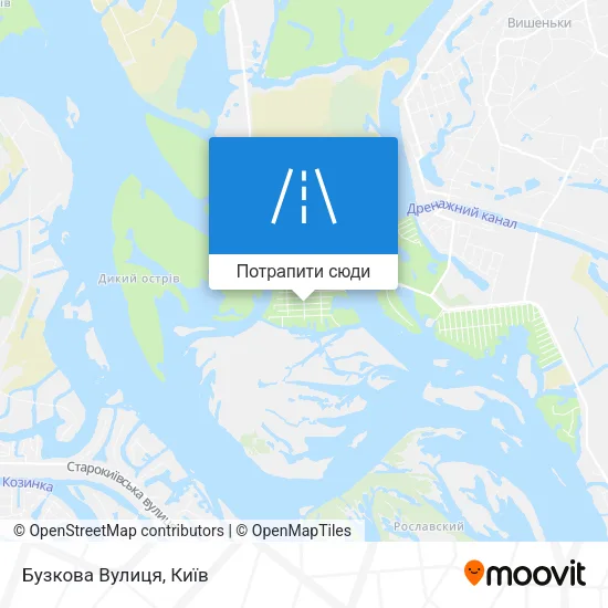 Карта Бузкова Вулиця