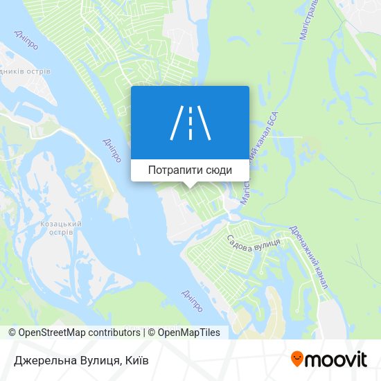 Карта Джерельна Вулиця