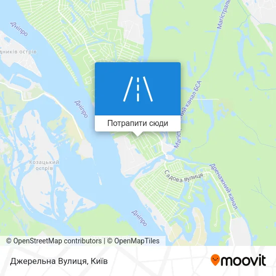 Карта Джерельна Вулиця
