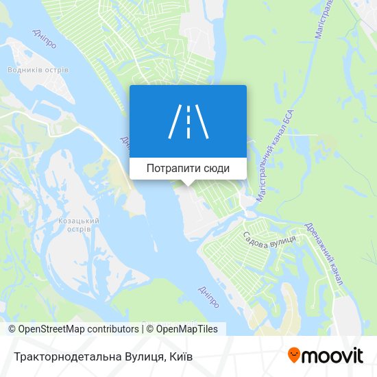 Карта Тракторнодетальна Вулиця