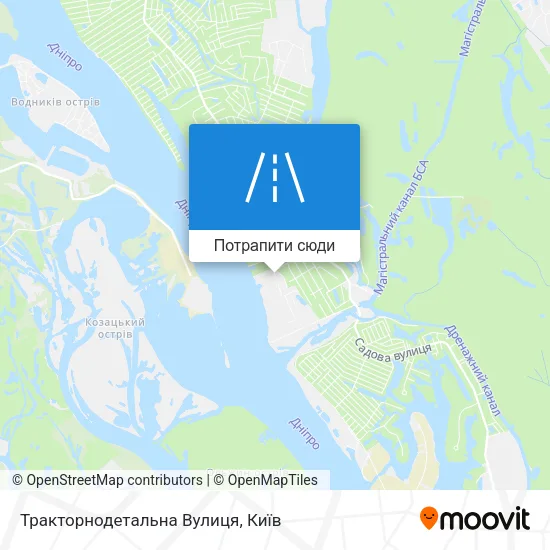 Карта Тракторнодетальна Вулиця