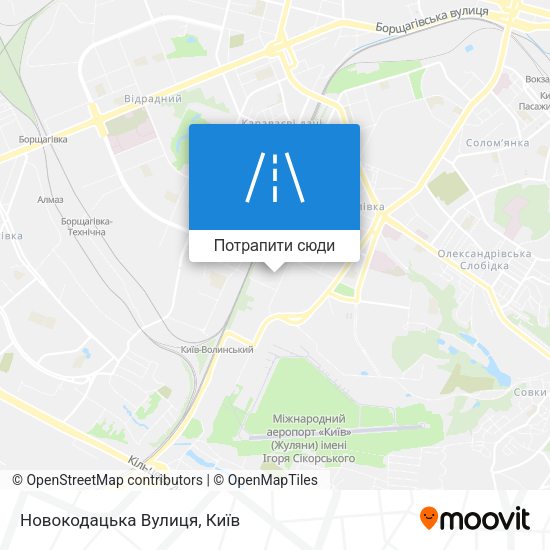 Карта Новокодацька Вулиця
