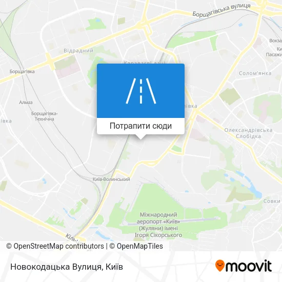 Карта Новокодацька Вулиця