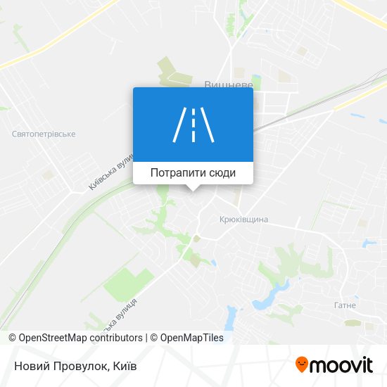 Карта Новий Провулок