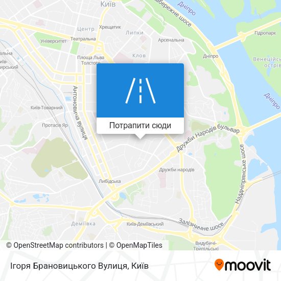 Карта Ігоря Брановицького Вулиця