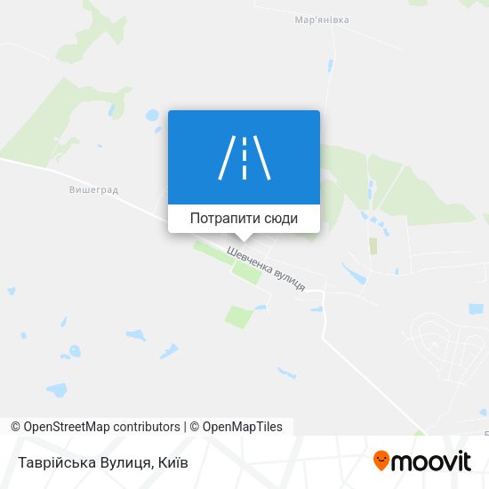 Карта Таврійська Вулиця