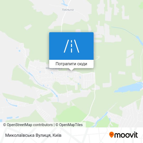 Карта Миколаївська Вулиця