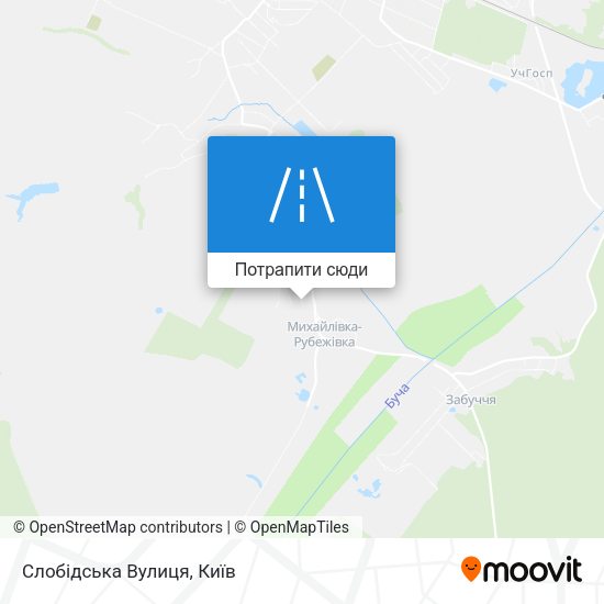 Карта Слобідська Вулиця