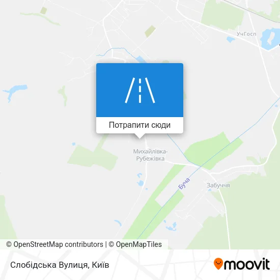 Карта Слобідська Вулиця