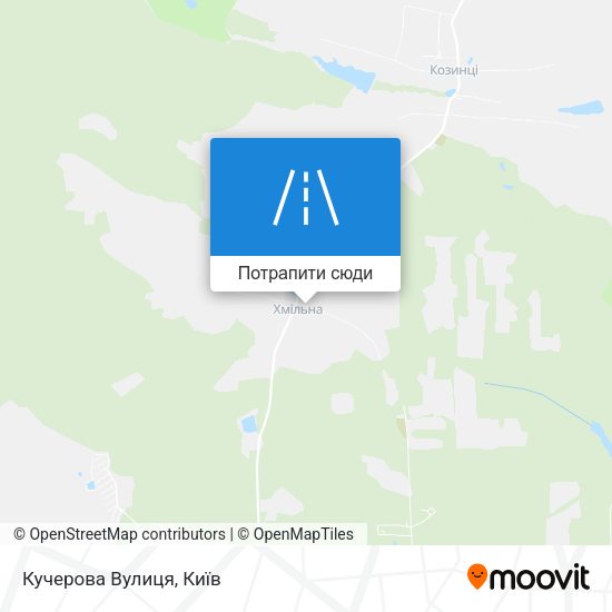 Карта Кучерова Вулиця