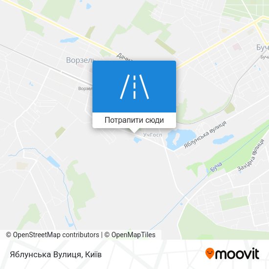 Карта Яблунська Вулиця