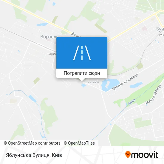 Карта Яблунська Вулиця