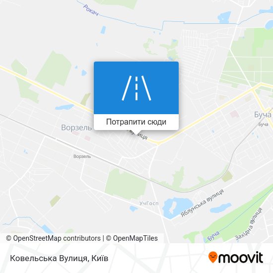 Карта Ковельська Вулиця