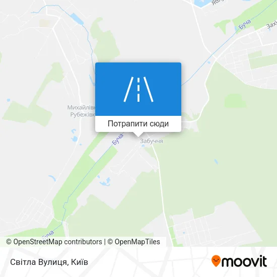 Карта Світла Вулиця