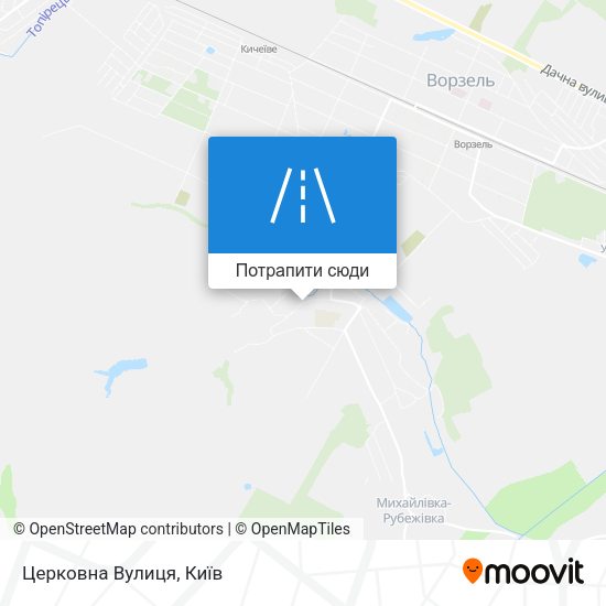 Карта Церковна Вулиця