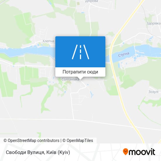 Карта Свободи Вулиця