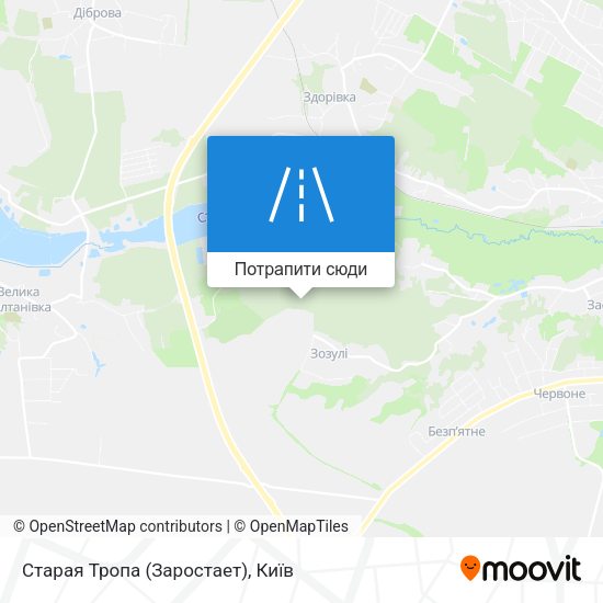 Карта Старая Тропа (Заростает)