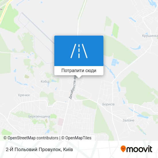 Карта 2-Й Польовий Провулок