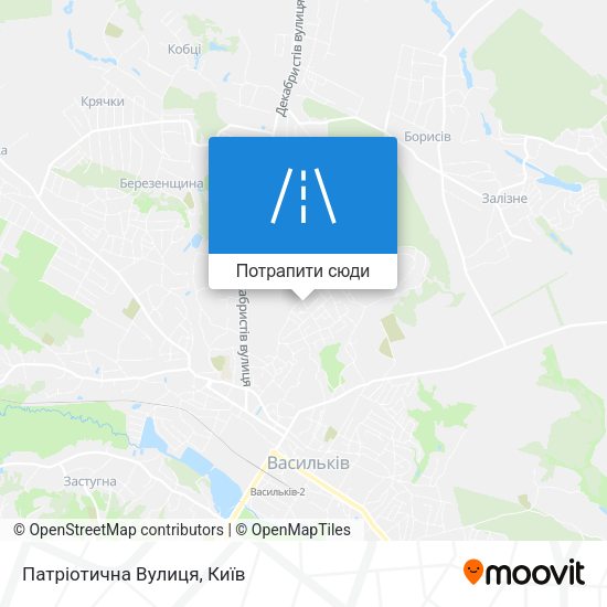 Карта Патріотична Вулиця