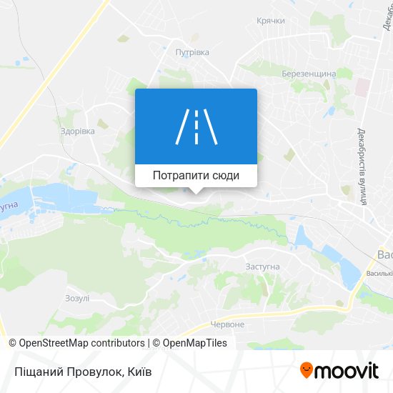 Карта Піщаний Провулок