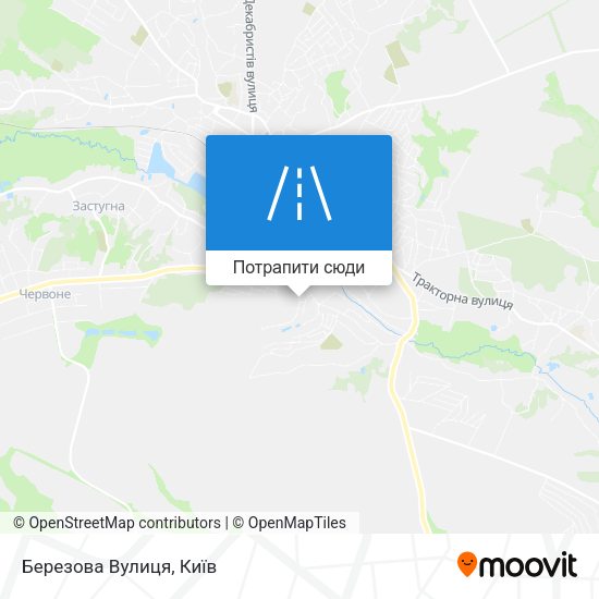 Карта Березова Вулиця