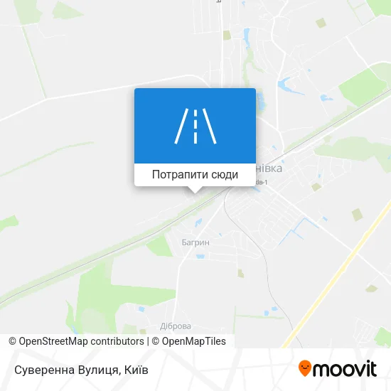Карта Суверенна Вулиця