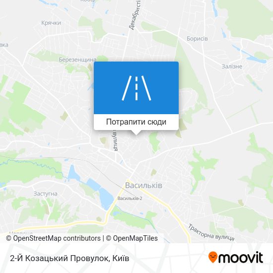 Карта 2-Й Козацький Провулок
