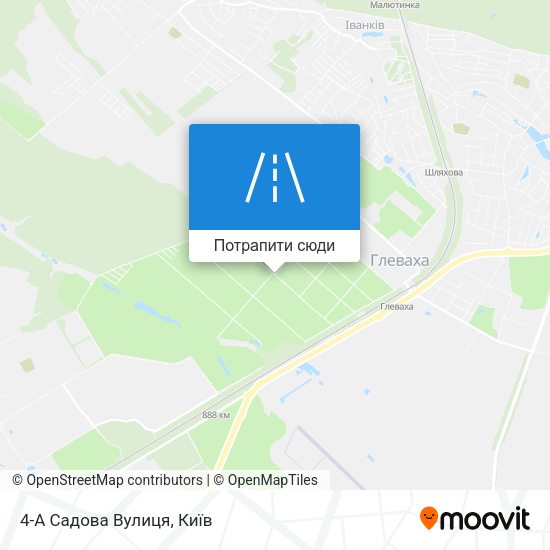 Карта 4-А Садова Вулиця