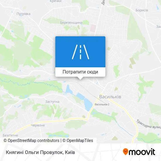 Карта Княгині Ольги Провулок