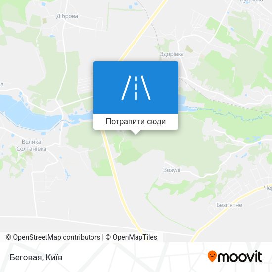 Карта Беговая