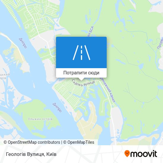 Карта Геологів Вулиця