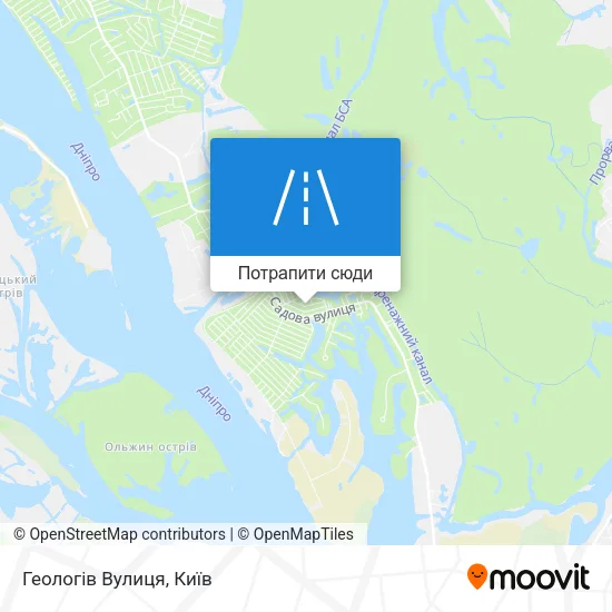 Карта Геологів Вулиця