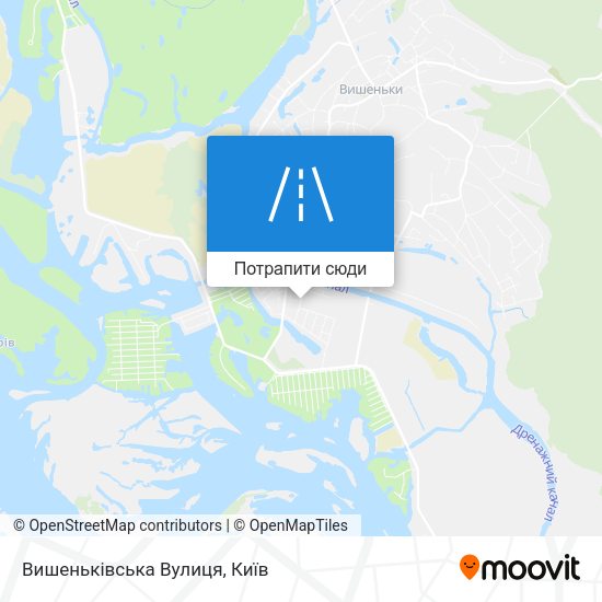 Карта Вишеньківська Вулиця