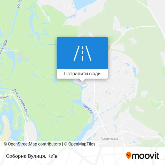 Карта Соборна Вулиця