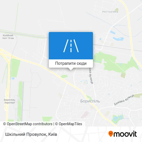 Карта Шкільний Провулок