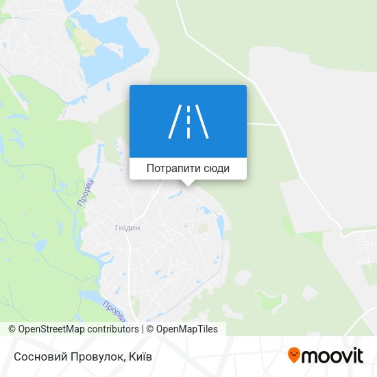 Карта Сосновий Провулок