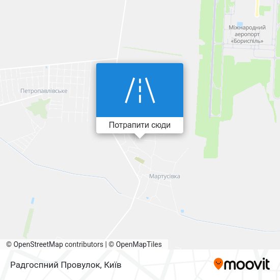 Карта Радгоспний Провулок