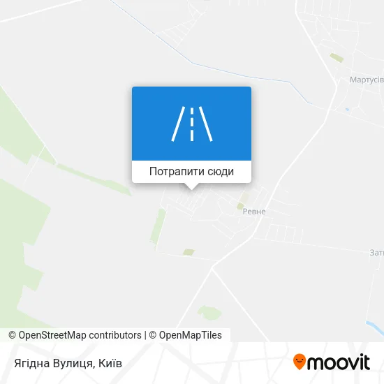 Карта Ягідна Вулиця