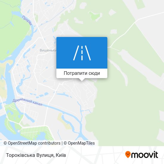 Карта Тороківська Вулиця