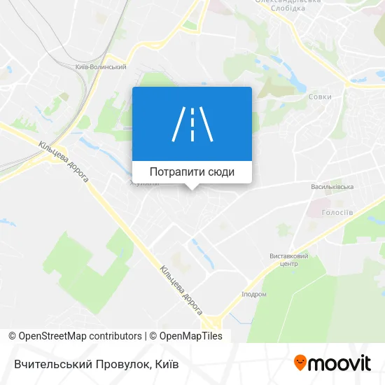 Карта Вчительський Провулок