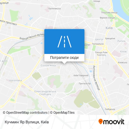 Карта Кучмин Яр Вулиця