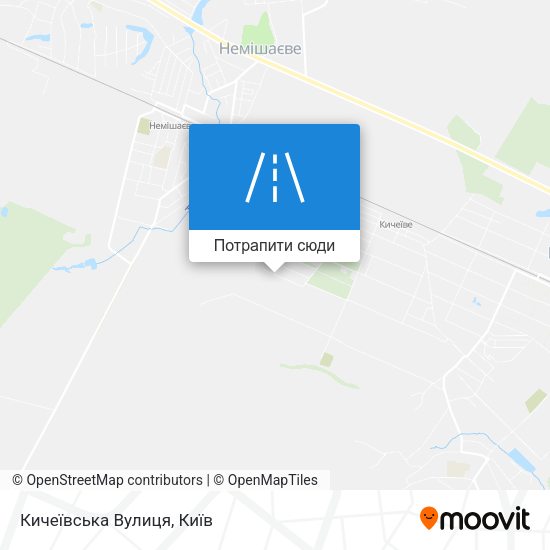 Карта Кичеївська Вулиця