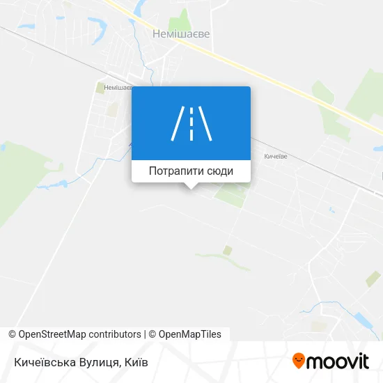 Карта Кичеївська Вулиця