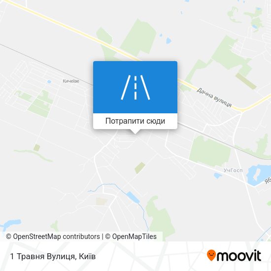 Карта 1 Травня Вулиця