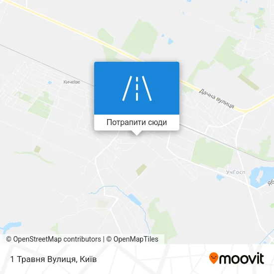 Карта 1 Травня Вулиця