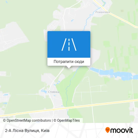 Карта 2-А Лісна Вулиця